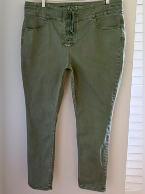 Free People We The Free CRVY Lace Up High Rise Jeans